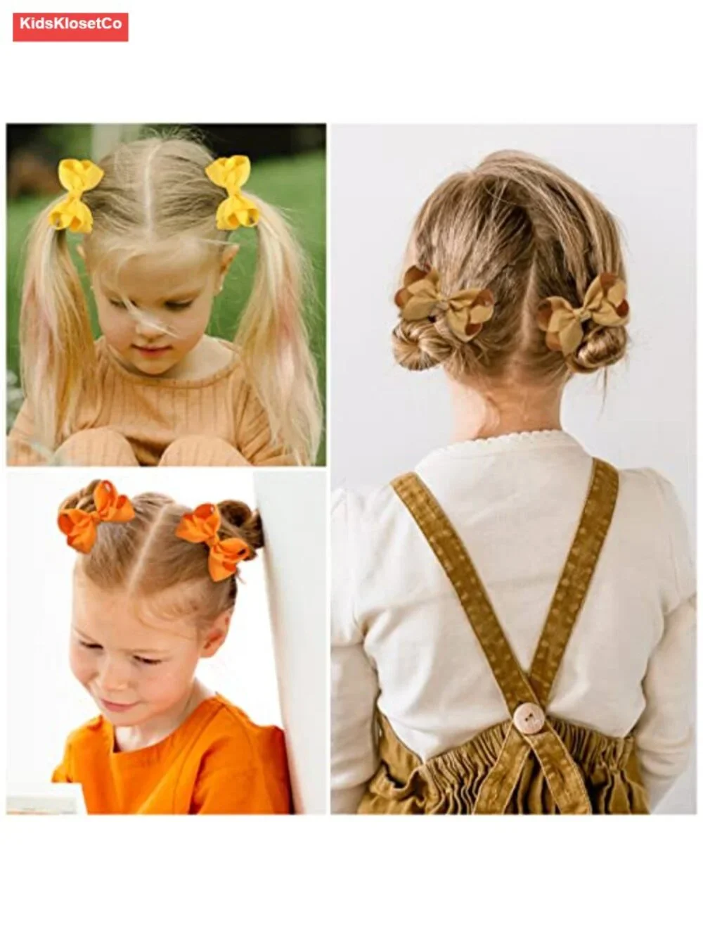 50 Pcs 3 Inch Grosgrain Ribbon Hair Bows With Alligator Clips